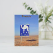 Camels-teken, Tunesië Briefkaart (Staand voorkant)