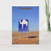 Camels-teken, Tunesië Kaart (Voorkant)