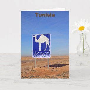 Camels-teken, Tunesië Kaart