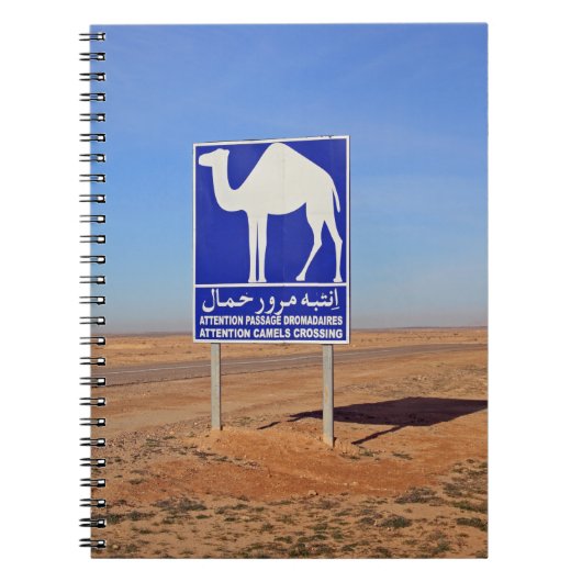 Camels-teken, Tunesië Notitieboek (Voorkant)