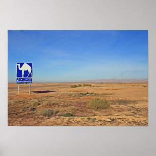 Camels-teken, Tunesië Poster
