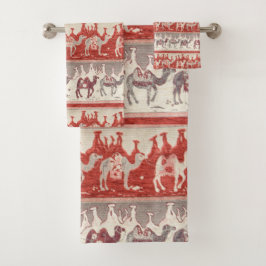 Camels Train, Camels Pattern, camel print Bad Handdoek