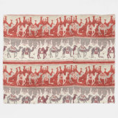 Camels Train, Camels Pattern, camel print Fleece Deken (Voorkant (Horizontaal))