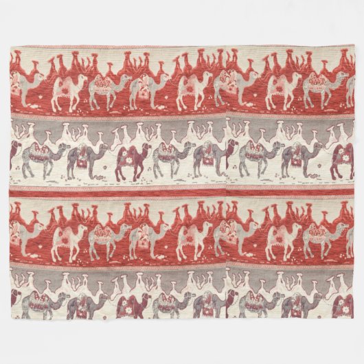 Camels Train, Camels Pattern, camel print Fleece Deken (Voorkant (Horizontaal))