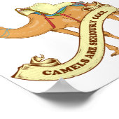 Camels zijn cool poster (Hoek)