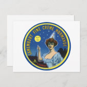 Camembert Fine Creme Normandie Label Briefkaart (Voorkant / Achterkant)