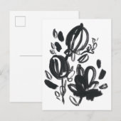 Cameo Bloom - Zwart-wit Briefkaart (Voorkant / Achterkant)