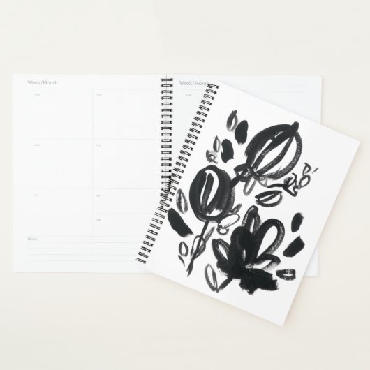 Cameo Bloom - Zwart-wit Planner (Display)