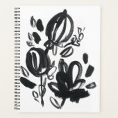 Cameo Bloom - Zwart-wit Planner (Voorkant)
