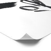 Cameo Bloom - Zwart-wit Poster (Hoek)