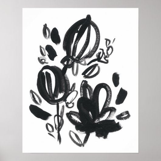 Cameo Bloom - Zwart-wit Poster (Voorkant)