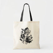 Cameo Bloom - Zwart-wit Tote Bag (Voorkant)