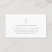 Cameo Blush Pineapple Visitekaartje (Achterkant)