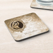 Cameo Dancing Girl - op maat gesneden Bier Onderzetter (Linkerzijde)