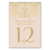 Cameo Gold  Glamour Wedding Kaart (Voorkant)