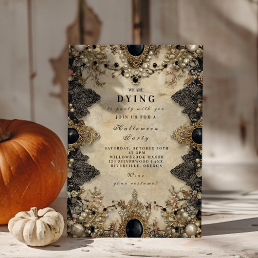 Cameo Gothic tijdens Halloween Kaart