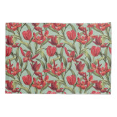 Cameo Green Waterverf Floral Pillow Hoesje Kussensloop (Achterkant)