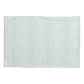 Cameo Green Waterverf Stripes King Duvet Kussensloop (Achterkant)