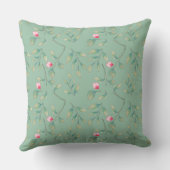 Cameo Green Wedding Keepsake Throw Pillow Kussen (Achterkant)
