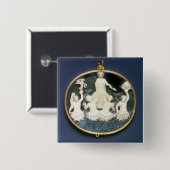 Cameo herdenking van de marineoverwinning van vierkante button 5,1 cm (Voorkant /achterkant)
