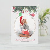 Cameo Kerstfotokaart Feestdagenkaart (Staand voorkant)