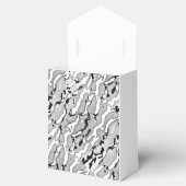 Cameo lang lichtgrijs ontwerp bedankdoosjes (Geopend)