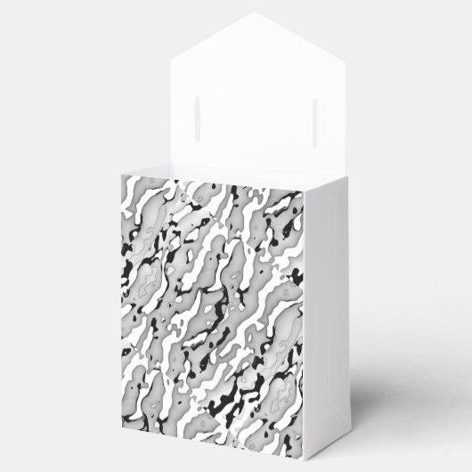 Cameo lang lichtgrijs ontwerp bedankdoosjes (Geopend)