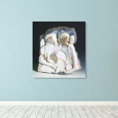 Cameo met Cosimo de Medici (1519-74) en zijn Canvas Afdruk (Insitu (Houten vloer))