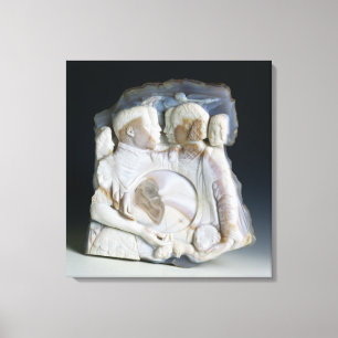 Cameo met Cosimo de Medici (1519-74) en zijn Canvas Afdruk