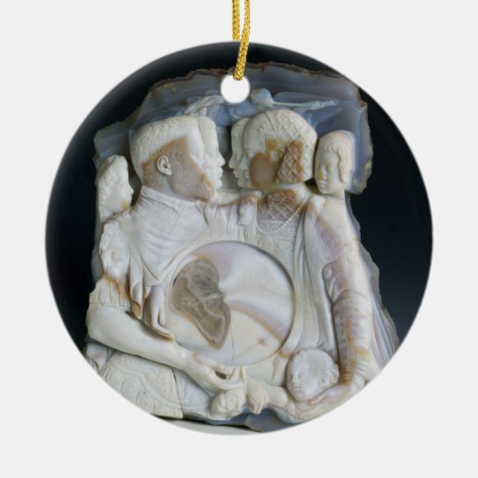 Cameo met Cosimo de Medici (1519-74) en zijn Keramisch Ornament (Voorkant)