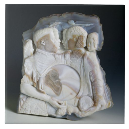 Cameo met Cosimo de Medici (1519-74) en zijn Tegeltje (Voorkant)