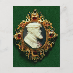 Cameo met het portret van Charles I van Spanje Briefkaart