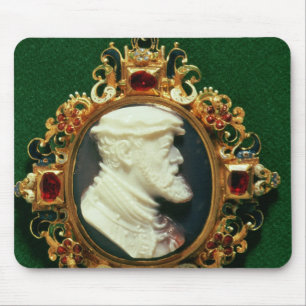 Cameo met het portret van Charles I van Spanje Muismat