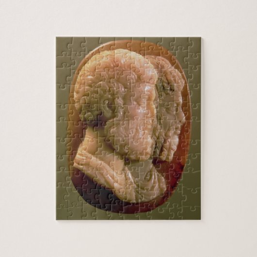 Cameo met Marcus Aurelius (121-180) en Luci Legpuzzel (Verticaal)
