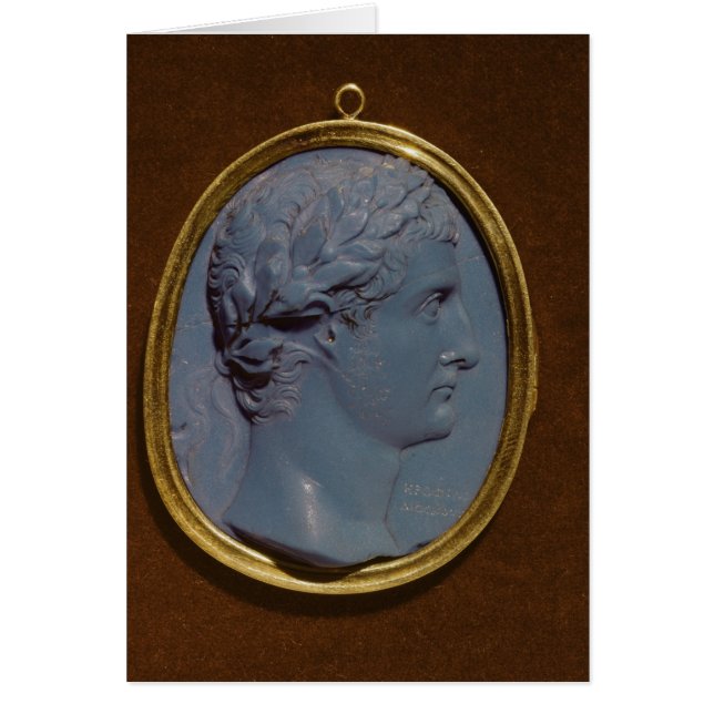 Cameo met profiel Tiberius (Voorkant)