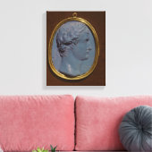 Cameo met profiel Tiberius Canvas Afdruk (Insitu (Woonkamer))