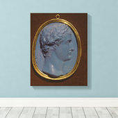 Cameo met profiel Tiberius Canvas Afdruk (Insitu (Houten vloer))