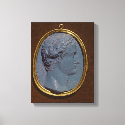 Cameo met profiel Tiberius Canvas Afdruk (Voorkant)