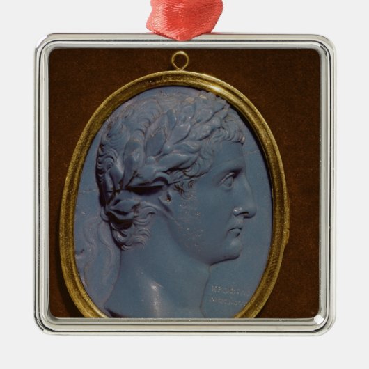 Cameo met profiel Tiberius Metalen Ornament (Voorkant)