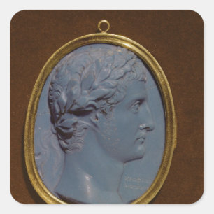 Cameo met profiel Tiberius Vierkante Sticker