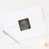 Cameo met profiel Tiberius Vierkante Sticker (Envelop)