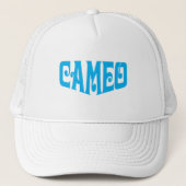 Cameo pet met blauw logo (Voorkant)