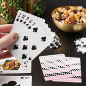 Cameo Pink en Black Polka Dot Pokerkaarten (Insitu)