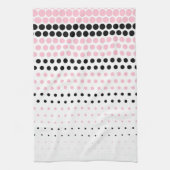 Cameo Pink en Black Polka Dot Theedoek (Verticaal)