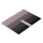 Cameo Pink en White Polka Dot Notitieboek (Linkerzijde)