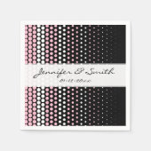 Cameo Pink en White Polka Dot Servet (Voorkant)