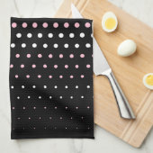 Cameo Pink en White Polka Dot Theedoek (Quarter Fold)
