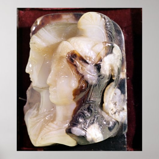 Cameo portret van Alexander Poster (Voorkant)