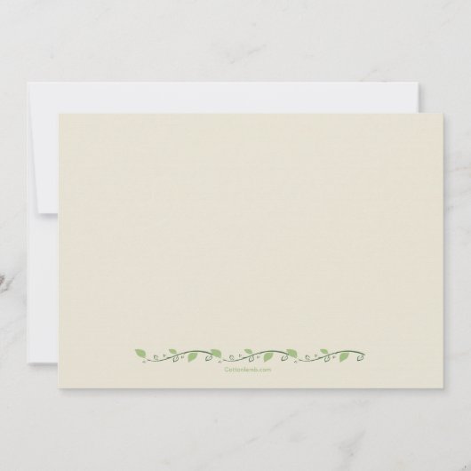 Cameo religieuze uitnodiging (Achterkant)