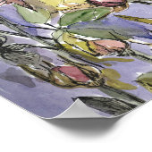 Cameo Roses Winter Garden Flowers Painting Poster (Hoek)